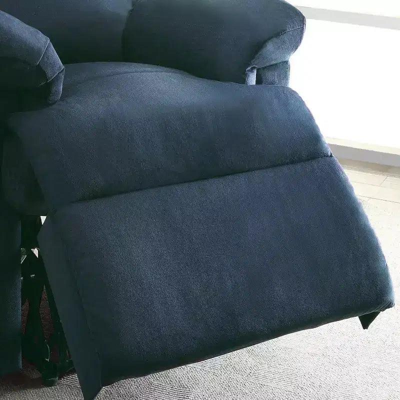 Poltrona reclinabile in pelliccia sintetica con seduta in memory foam – Divano singolo per soggiorno, camera da letto e sala lettura
