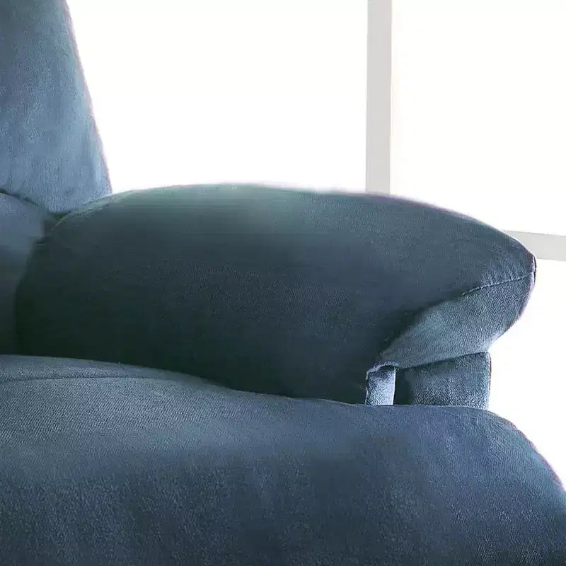 Poltrona reclinabile in pelliccia sintetica con seduta in memory foam – Divano singolo per soggiorno, camera da letto e sala lettura