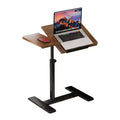 Adjustable Height Mobile Laptop Desk with Tilting Tabletop - Rolling Workstation & Computer Cart for Home Office & Classroom - Compact Design