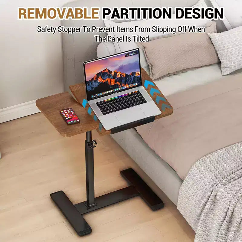 Tavolino per laptop con altezza regolabile e piano inclinabile