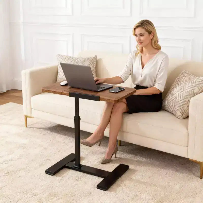 Tavolino per laptop con altezza regolabile e piano inclinabile