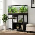 Aquarium Stand, Open Storage Shelves, Metal and Wood Storage Shelves, Practical Home Storage Rack (Only the frame)
