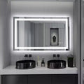 SUMERAIN 40x24 Wall Shatter-Proof Bathroom Mirror Fog-Free ETL 90CRI Vanity Mirror with 3 Color LED