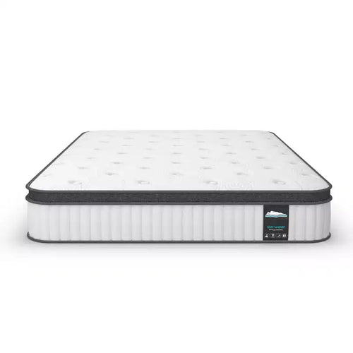 Materasso ibrido traspirante da 10 pollici - Compatibile con letto a piattaforma, rete a molle o base a doghe