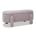 Jennifer Taylor Home Hugo 49 inch Oval Fully Upholstered Storage Bench