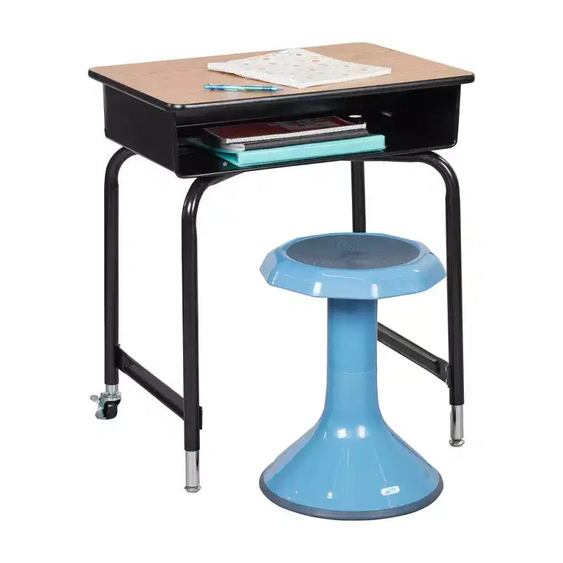 Open Front Desk con scatola portadocumenti in metallo